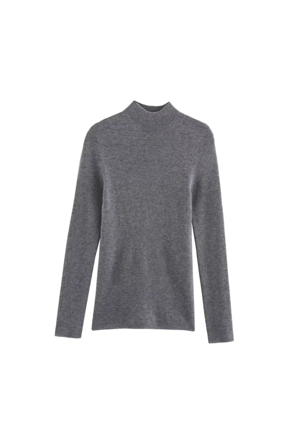 ' Brooke' Solid-Color Crewneck Knit Base Layer Top