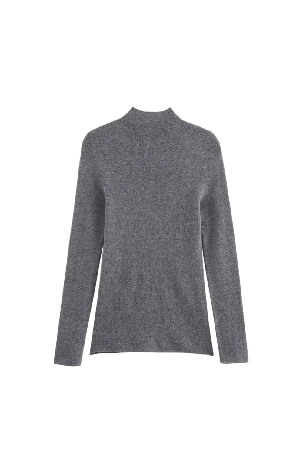 ' Brooke' Solid-Color Crewneck Knit Base Layer Top