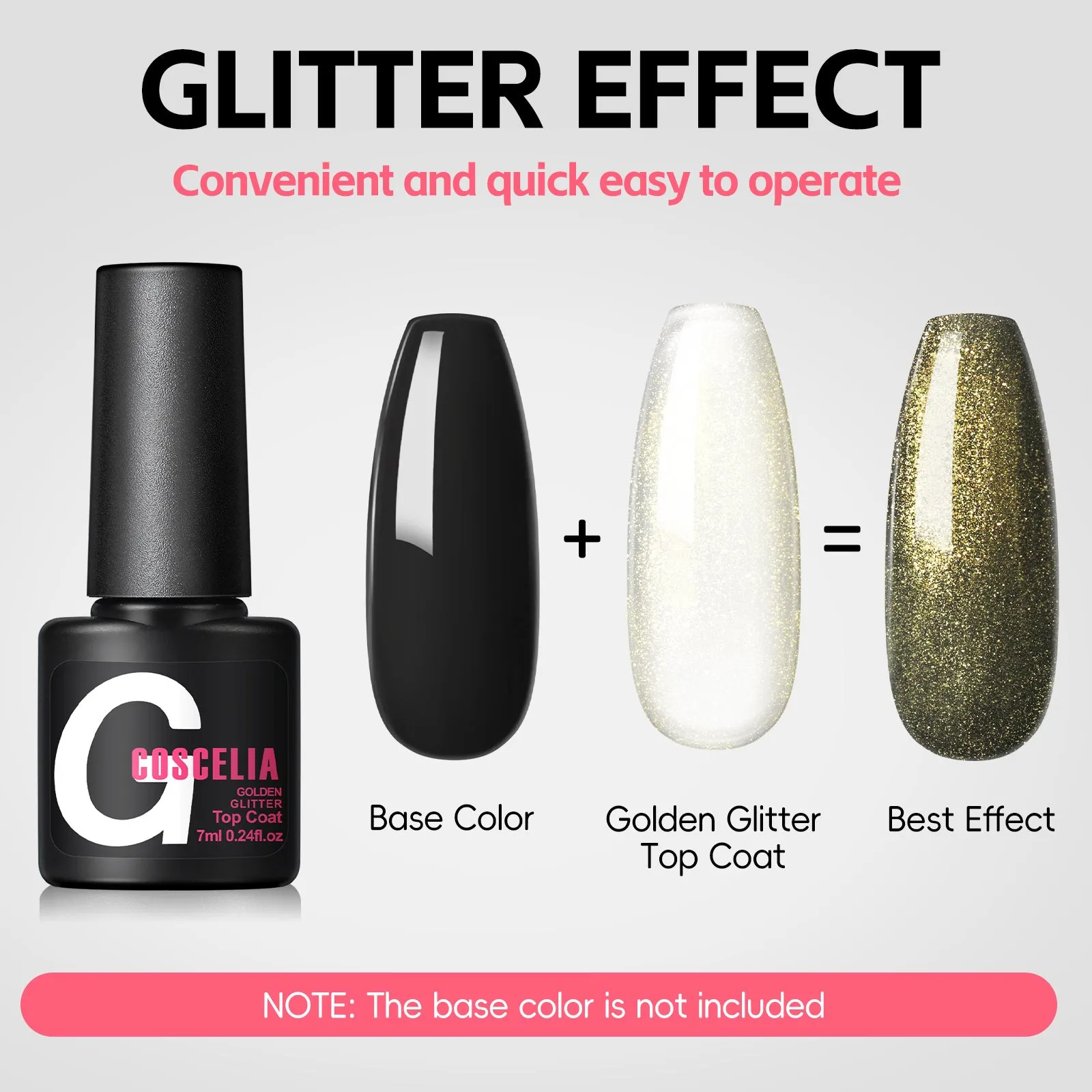 7ml Glitter Top Coat