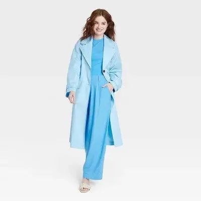 A New Day Women's Button Up Trench Coat Jacket