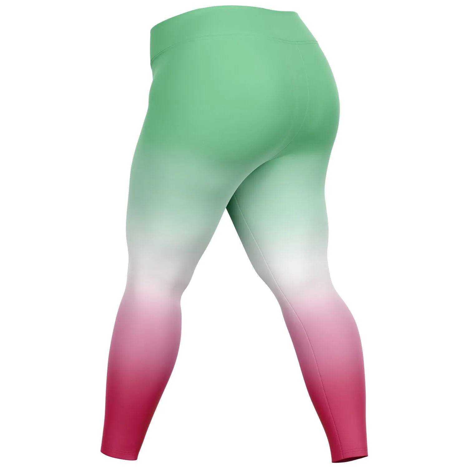 Abrosexual Pride Ombre High-Waist Plus Leggings