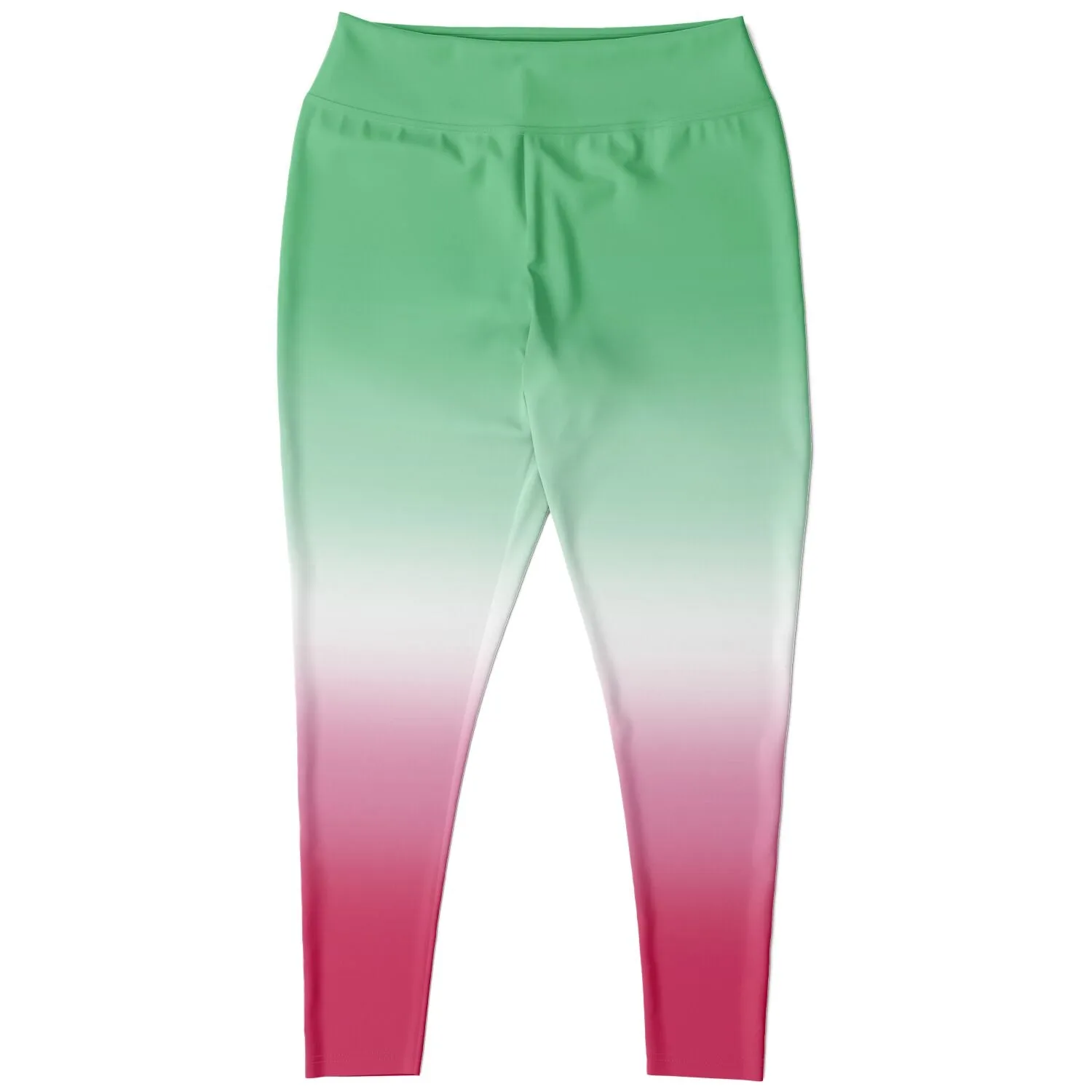 Abrosexual Pride Ombre High-Waist Plus Leggings