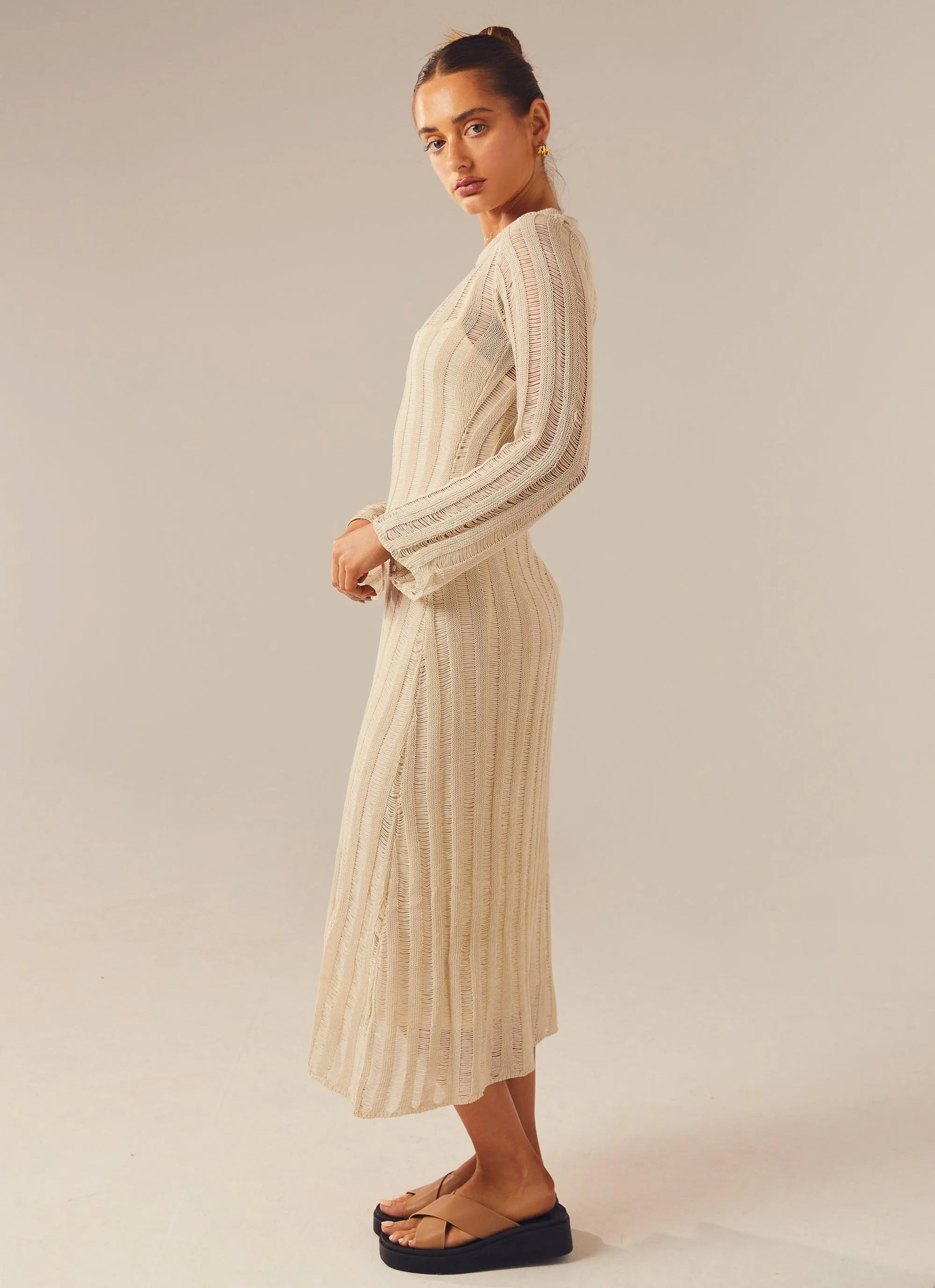 All I Want Maxi Dress - Beige