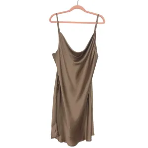 Amaryllis Champagne Midi Slip Dress- Size XL (see notes)