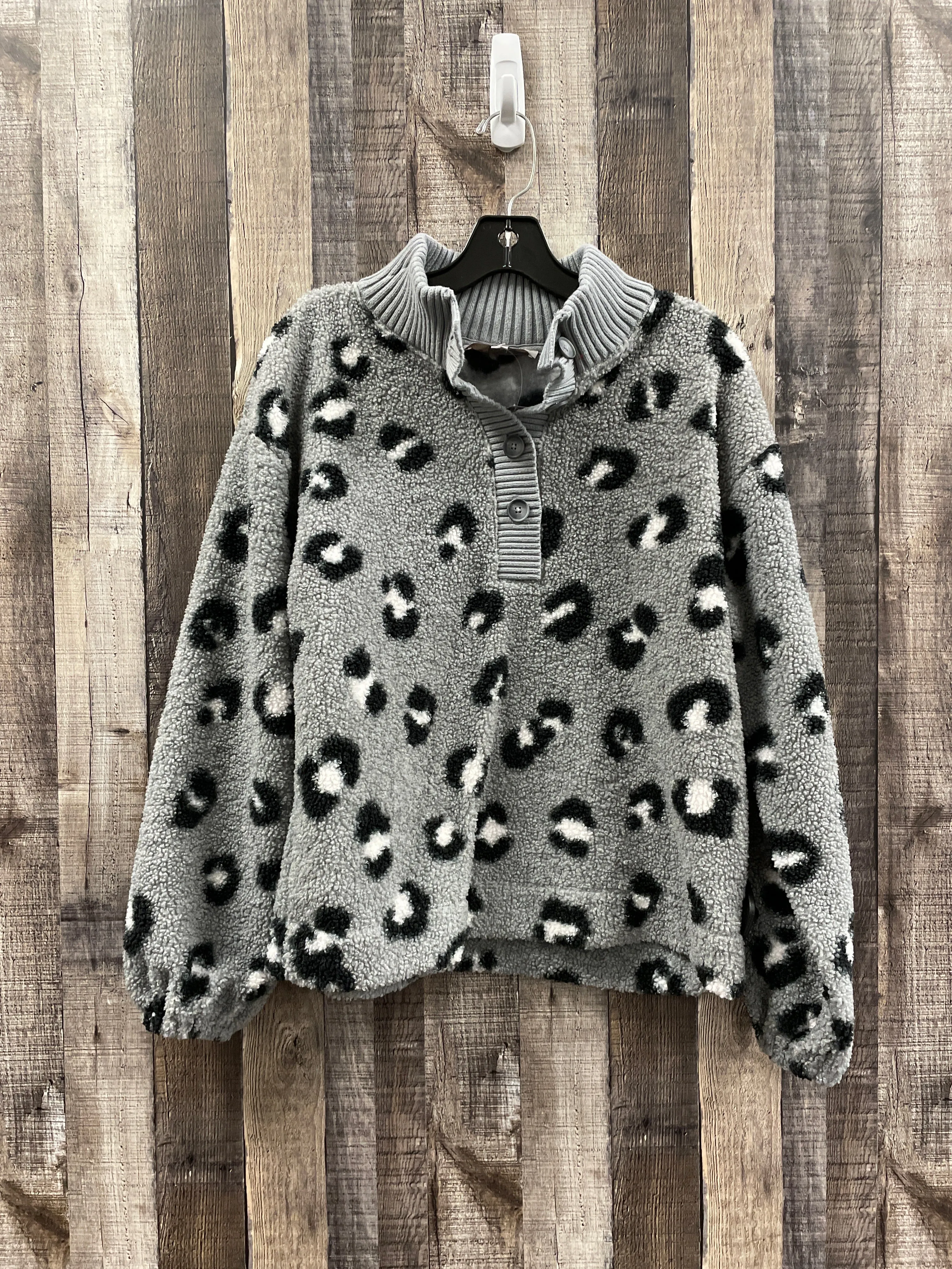 Animal Print Jacket Fleece Loft, Size S