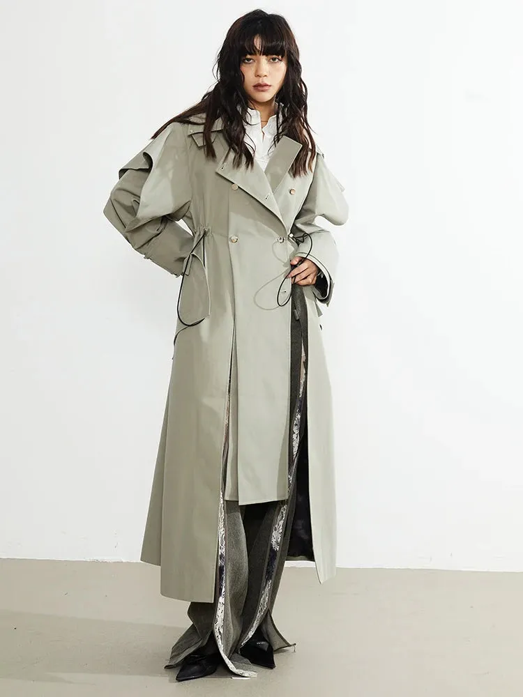 Atadi Drawstring Trench Coat