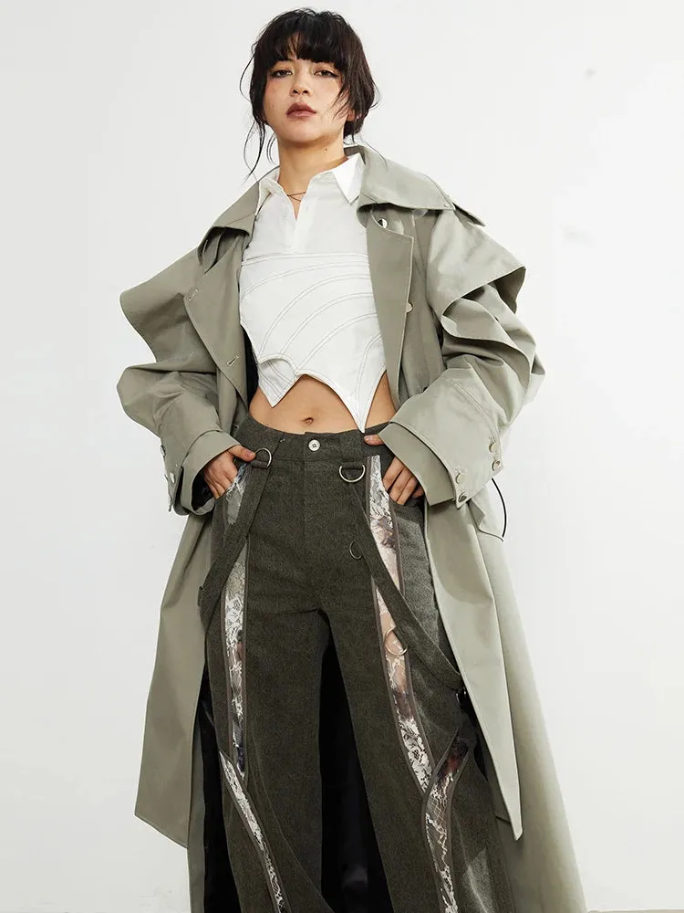 Atadi Drawstring Trench Coat