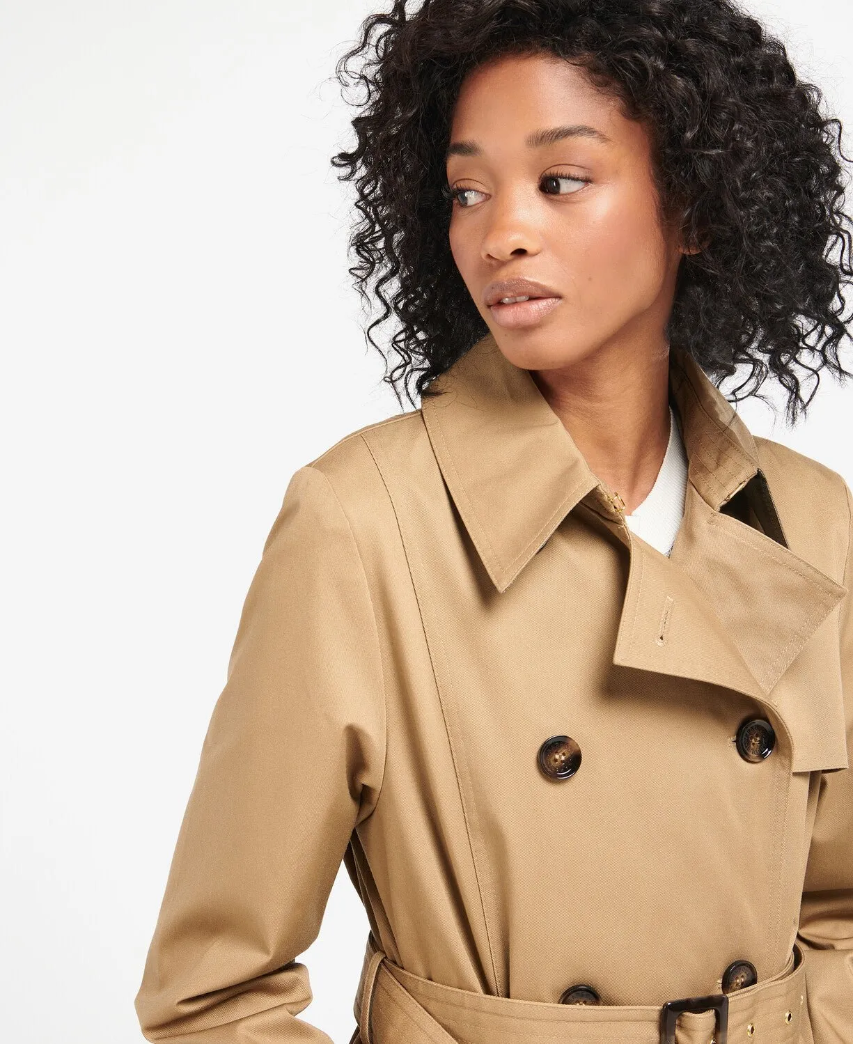 BARBOUR Greta Trench Coat STONE