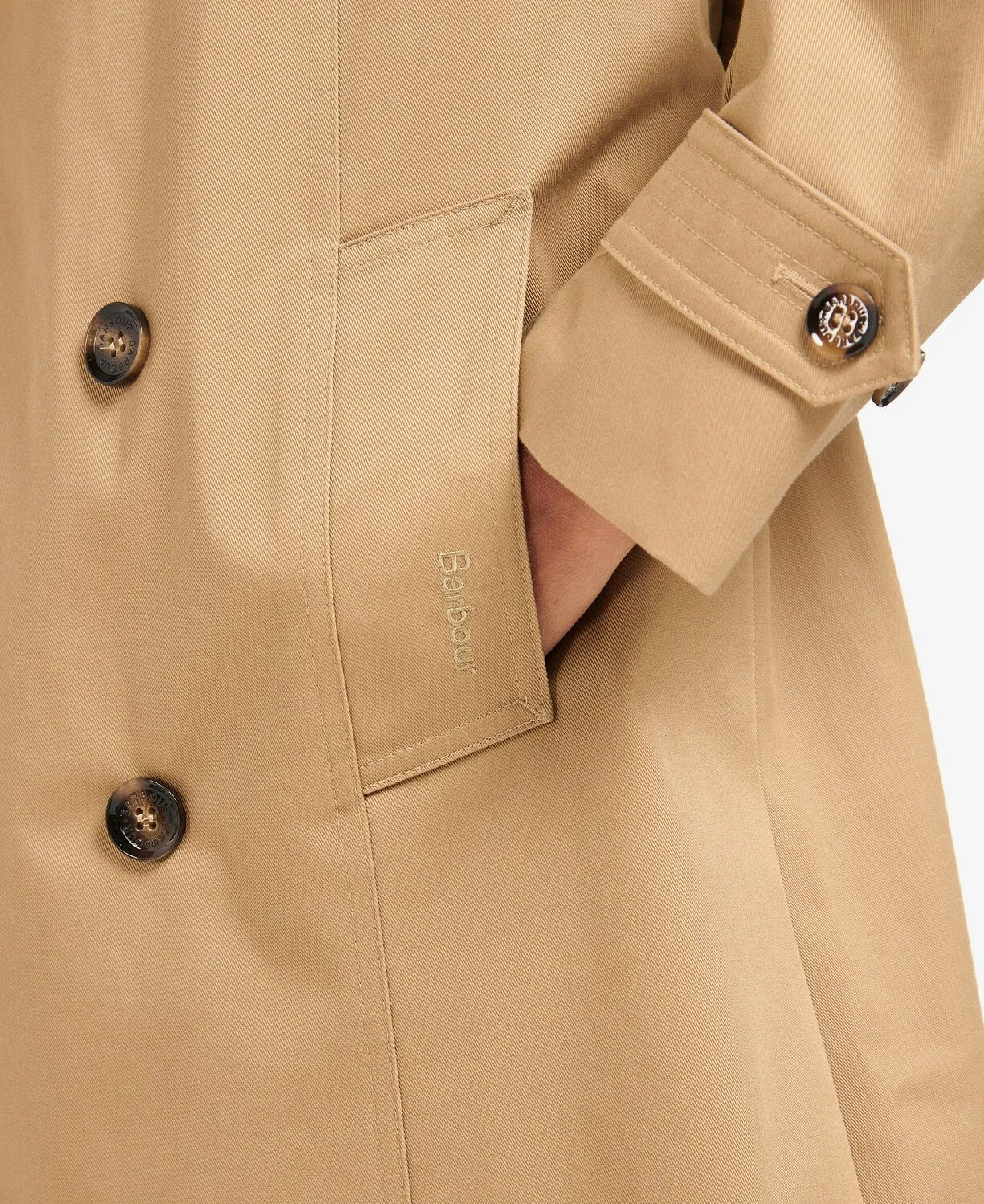 BARBOUR Greta Trench Coat STONE