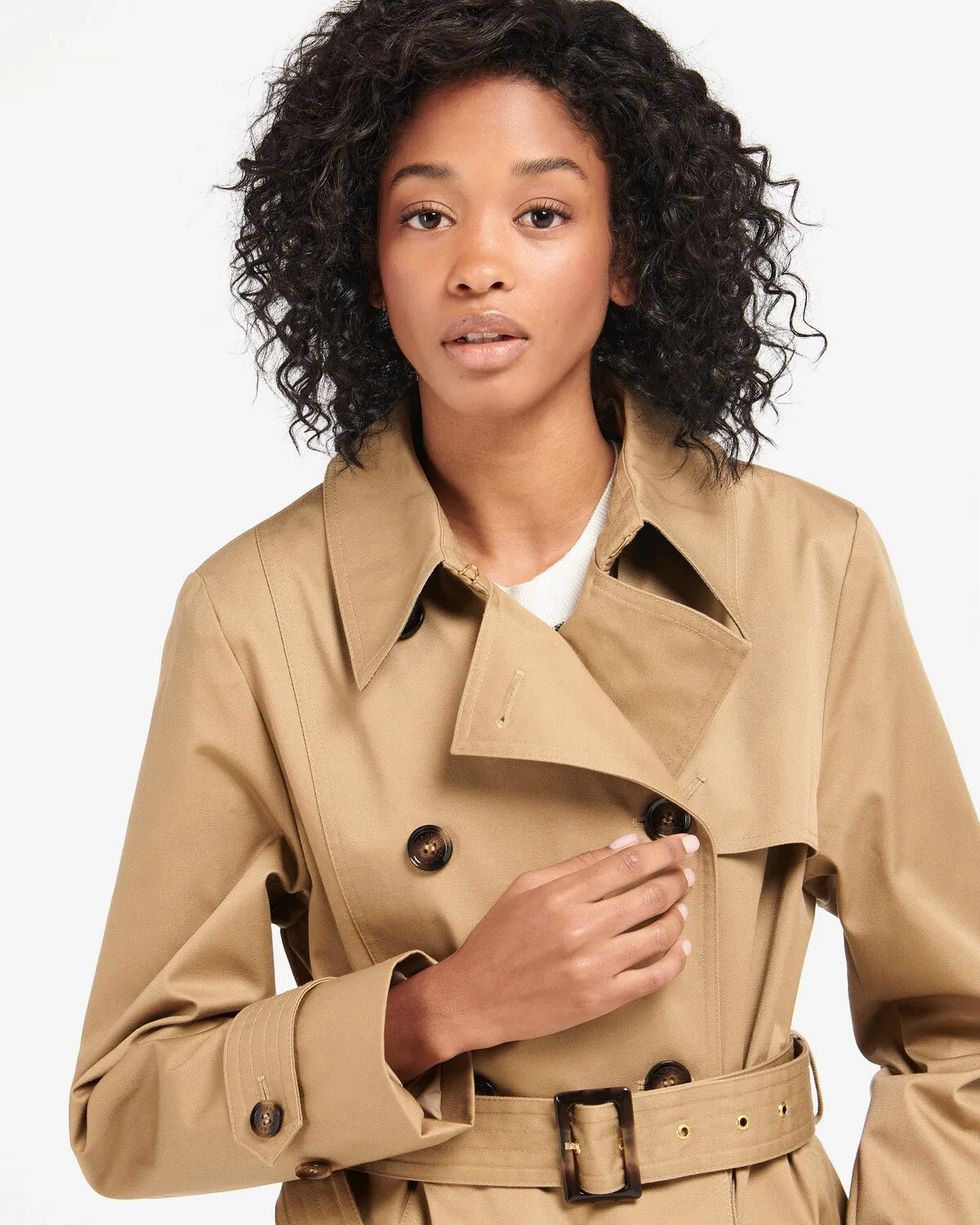 BARBOUR Greta Trench Coat STONE