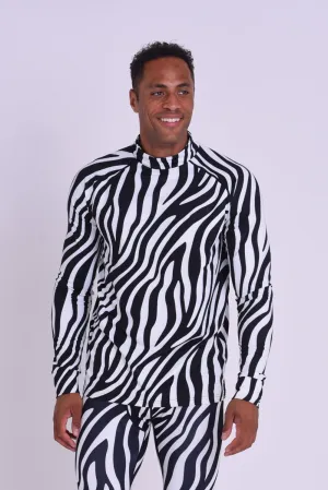 Baselayer Top - Hotel California Zebra Print Men's