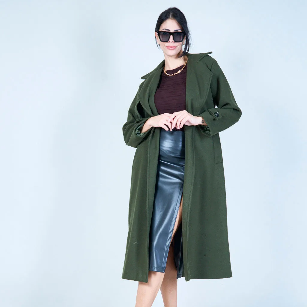 Belted trench coat wholesale