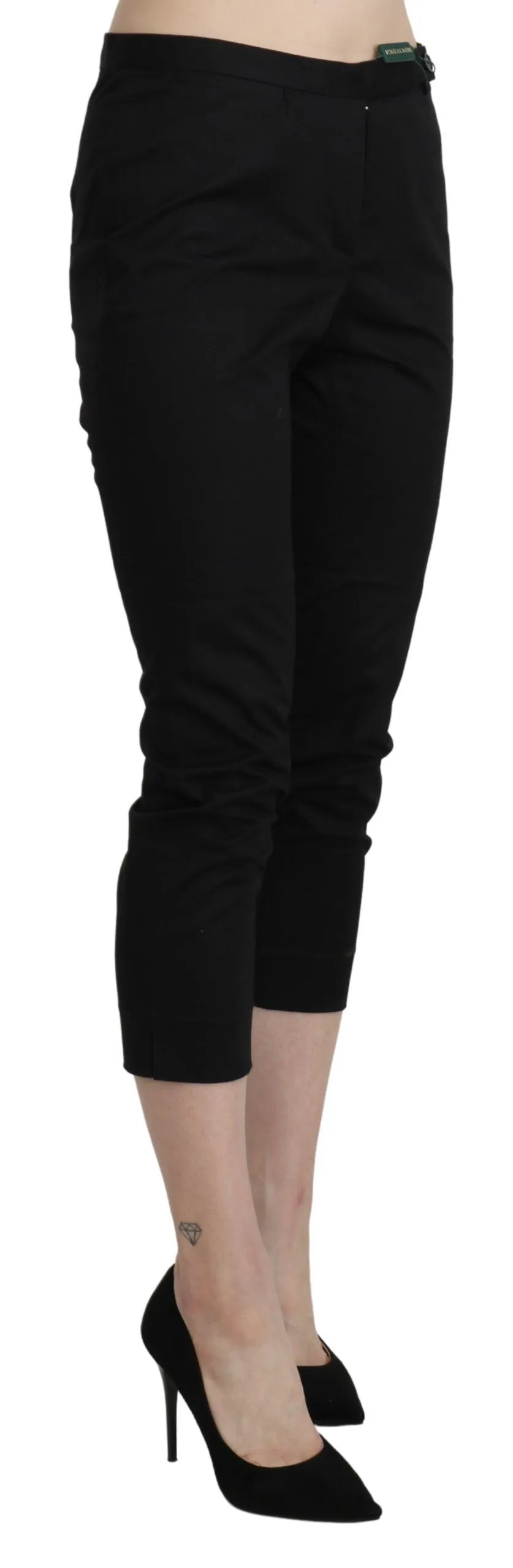 BENCIVENGA Elegant High Waist Skinny Cropped Pants