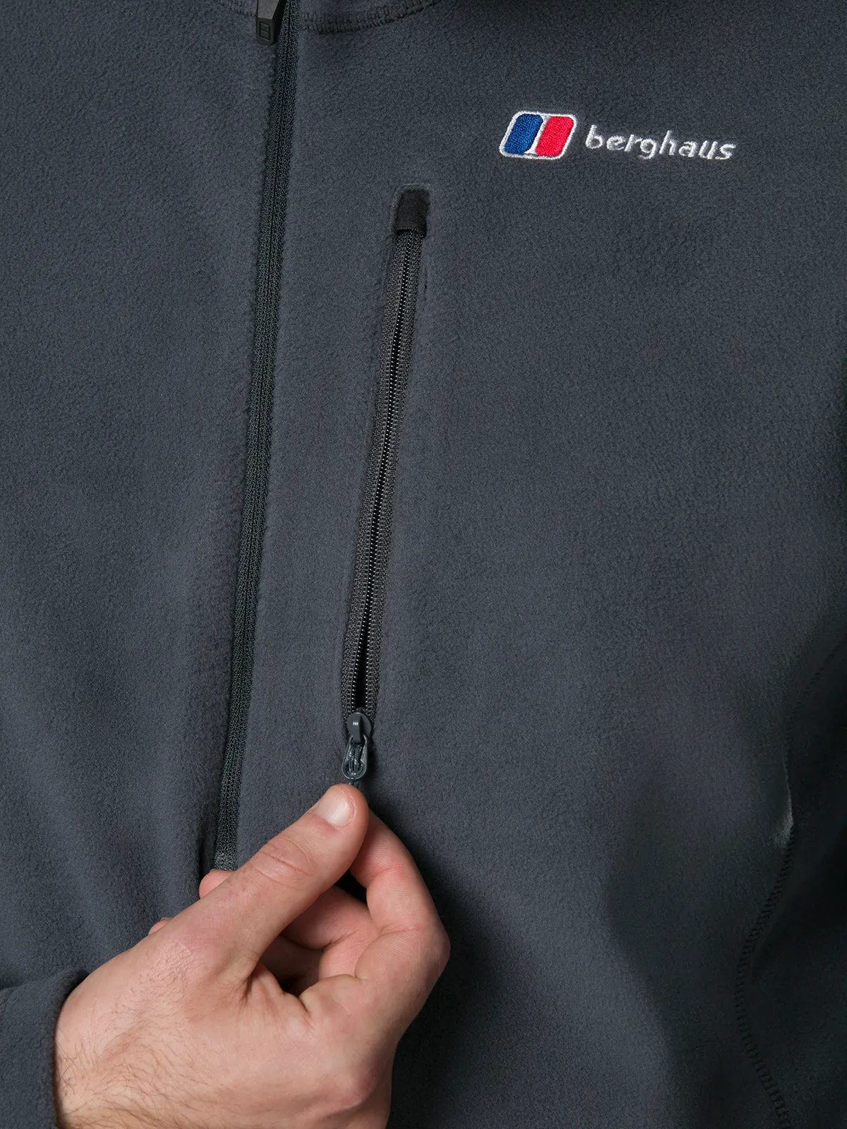 Berghaus Mens Prism ½ Zip Micro PT Fleece Jacket Carbon