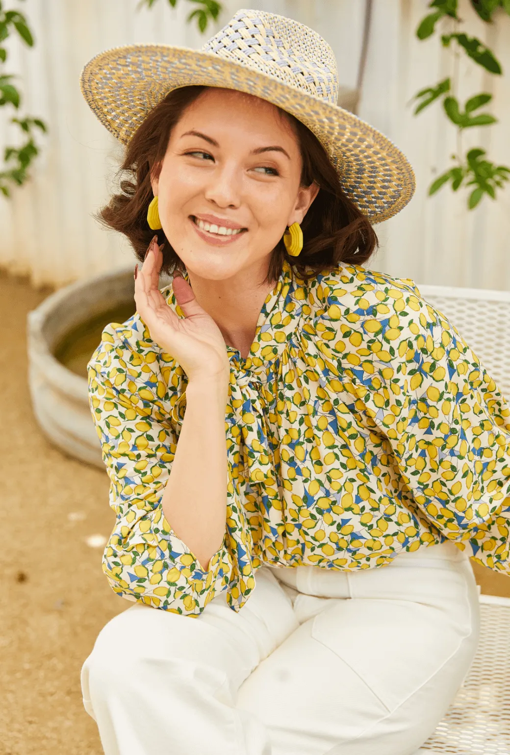 Big Bow Blouse - Limoncello