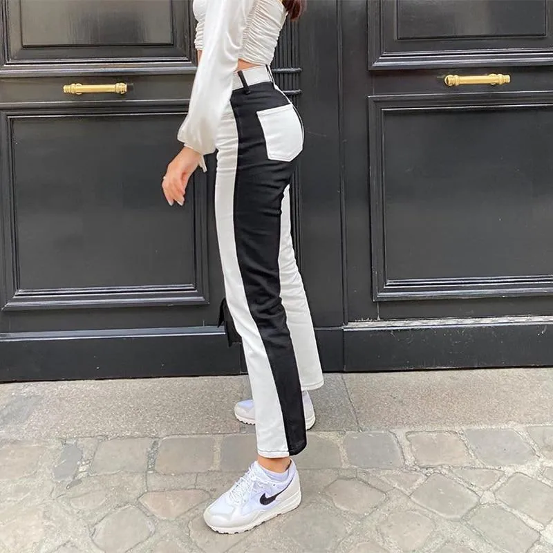 Black And White Jeans