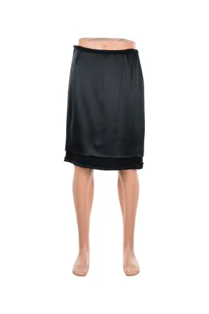 Black Double Layer Skirt