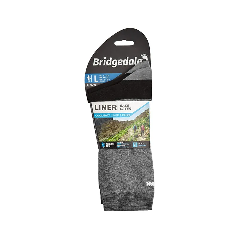 Bridgedale Men's Base Layer Coolmax Liner Socks