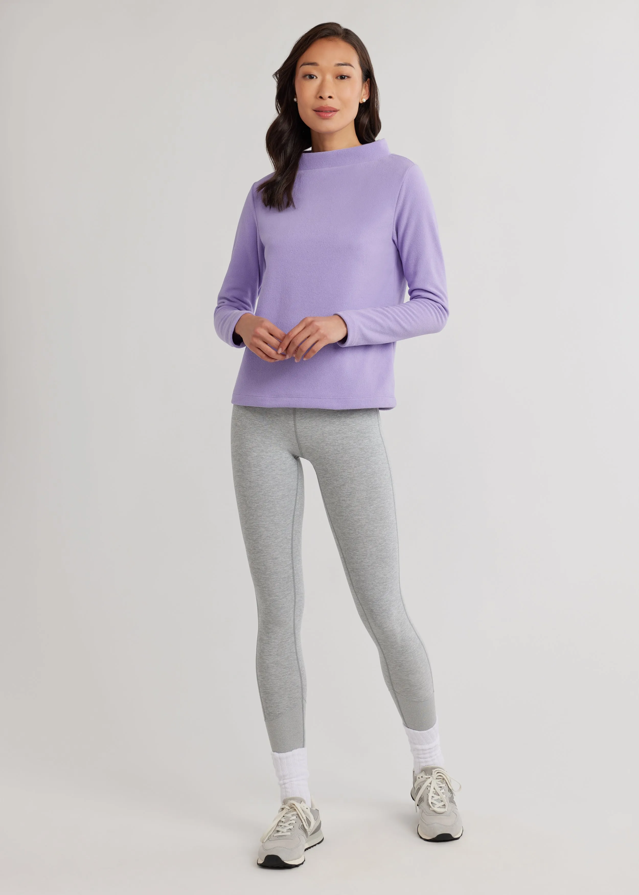 Brighton Boatneck in Terry Fleece (Violet)