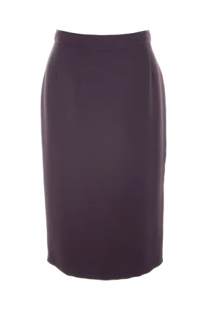 Busy Clothing Womens Dark Purple Pencil Skirt