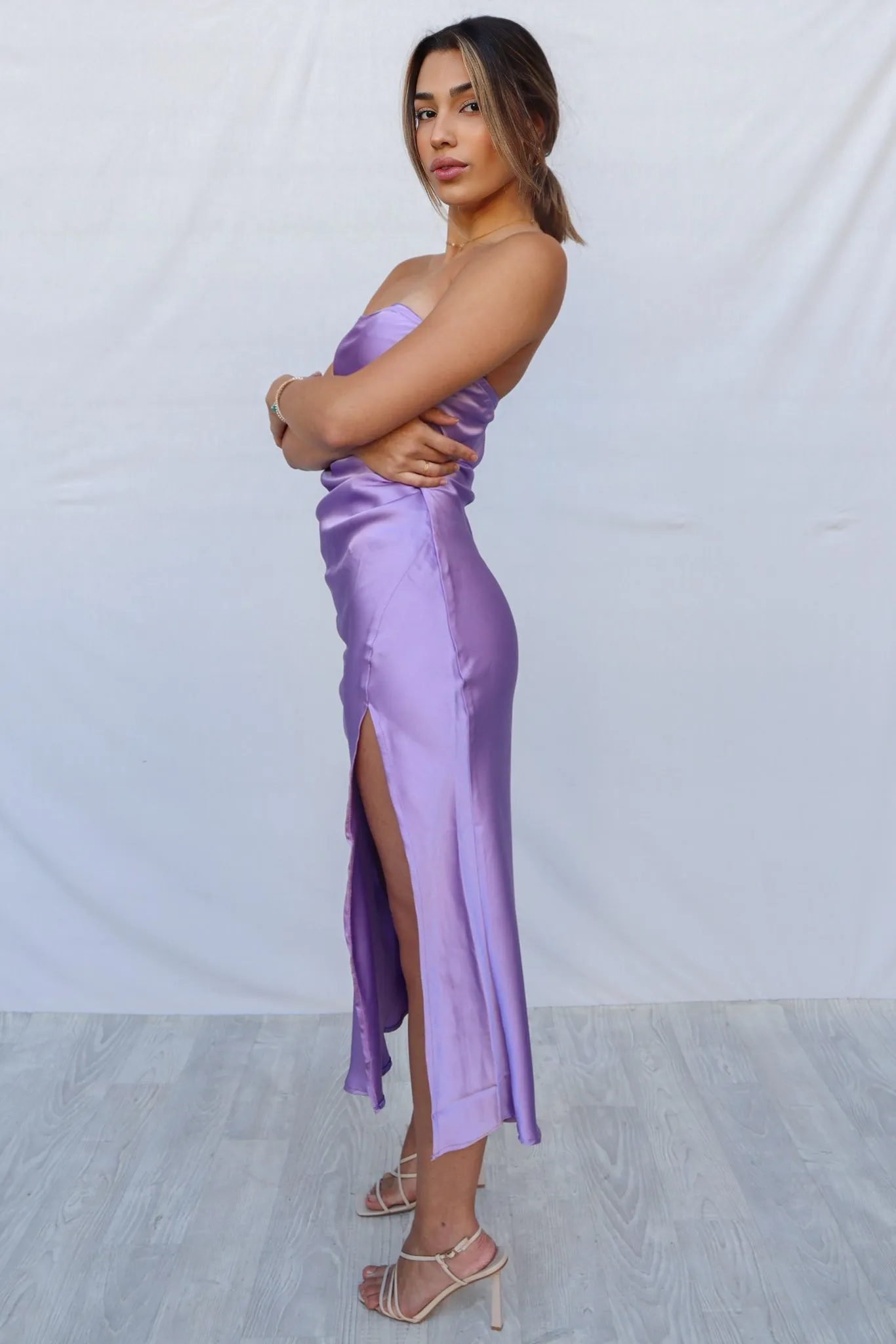 Carissa Midi Dress - Lilac