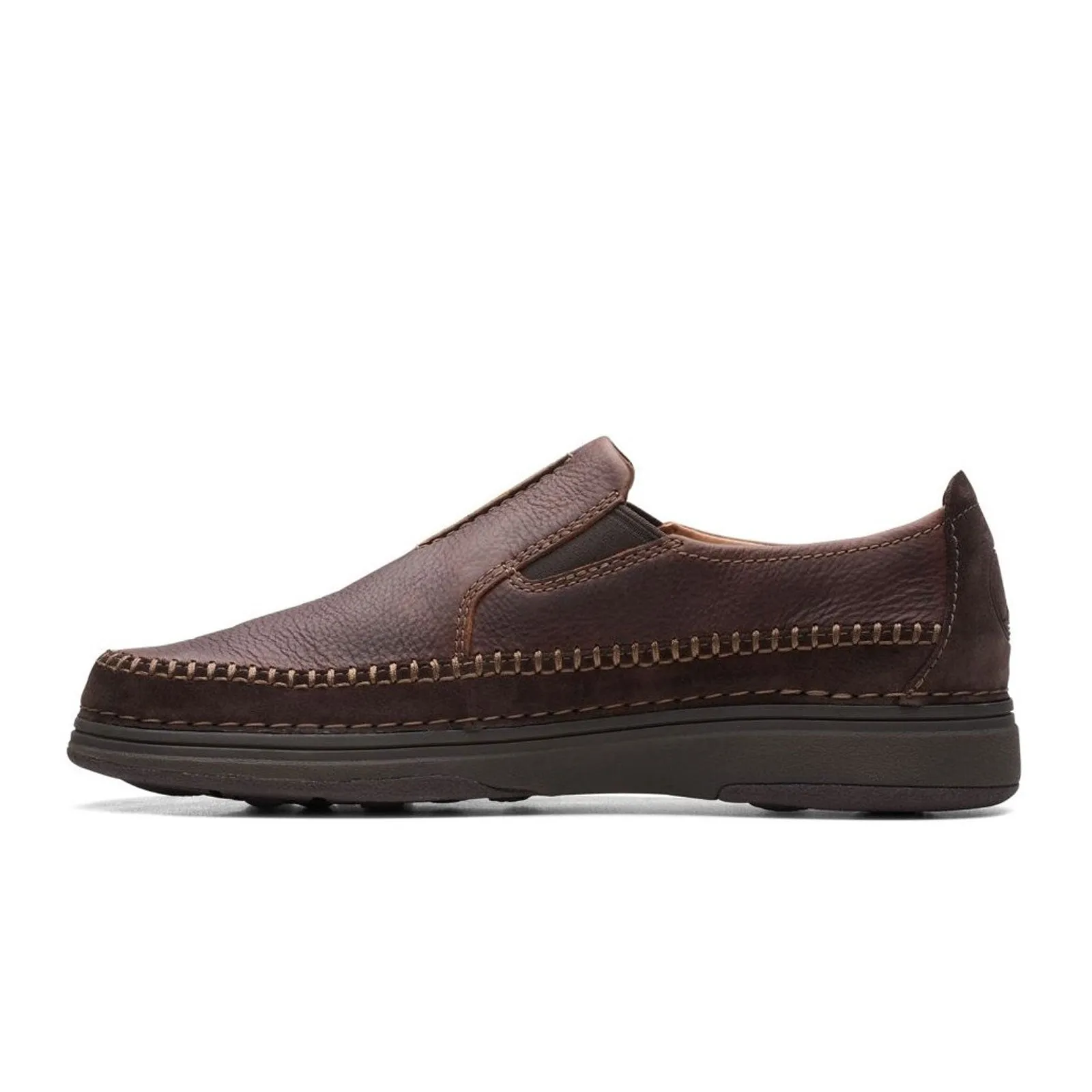 Clarks Nature 5 Walk Slip On (Men) - Dark Brown Combi