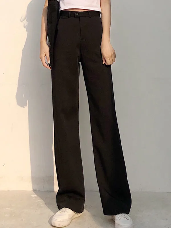 Classic High Waist Tailored Pants