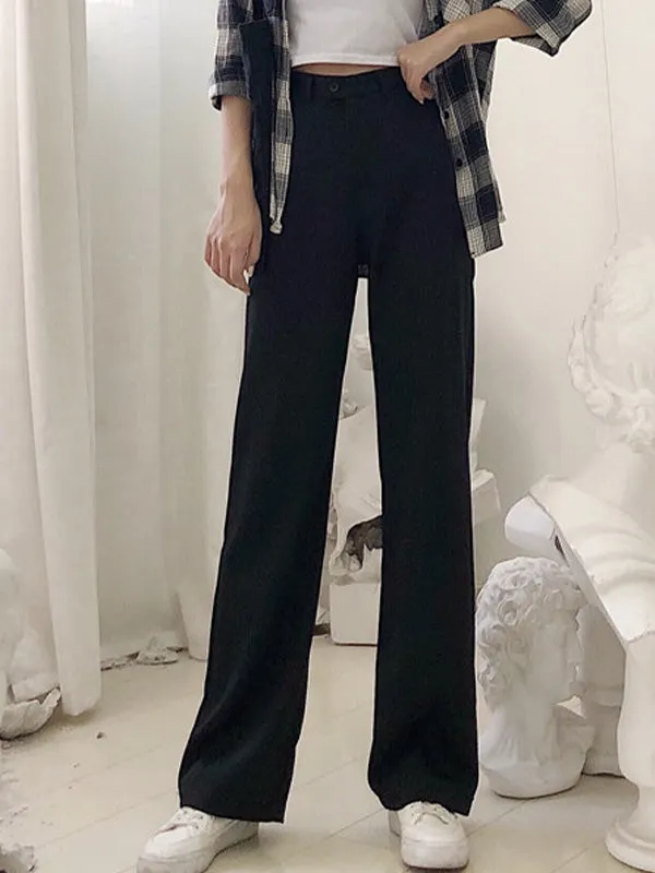 Classic High Waist Tailored Pants