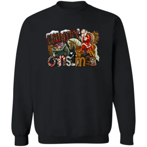 Country Christmas Crewneck Pullover Sweatshirt