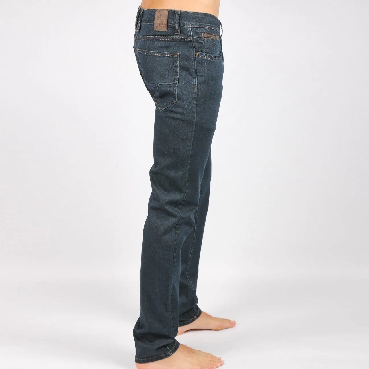 Dark Blue Slim Fit Jeans #1023-07