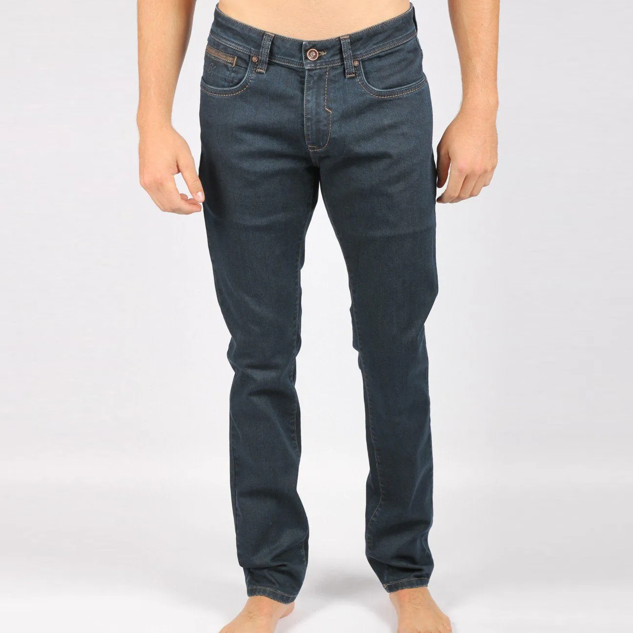 Dark Blue Slim Fit Jeans #1023-07