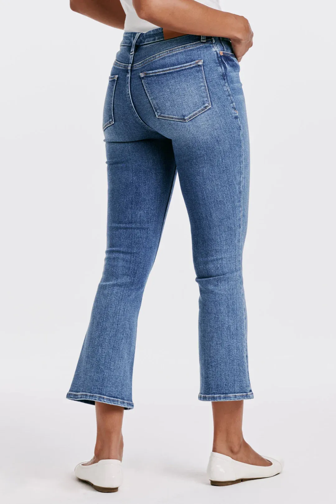 Dear John Jeanne Super High Rise Cropped Flare Jeans in Wexford