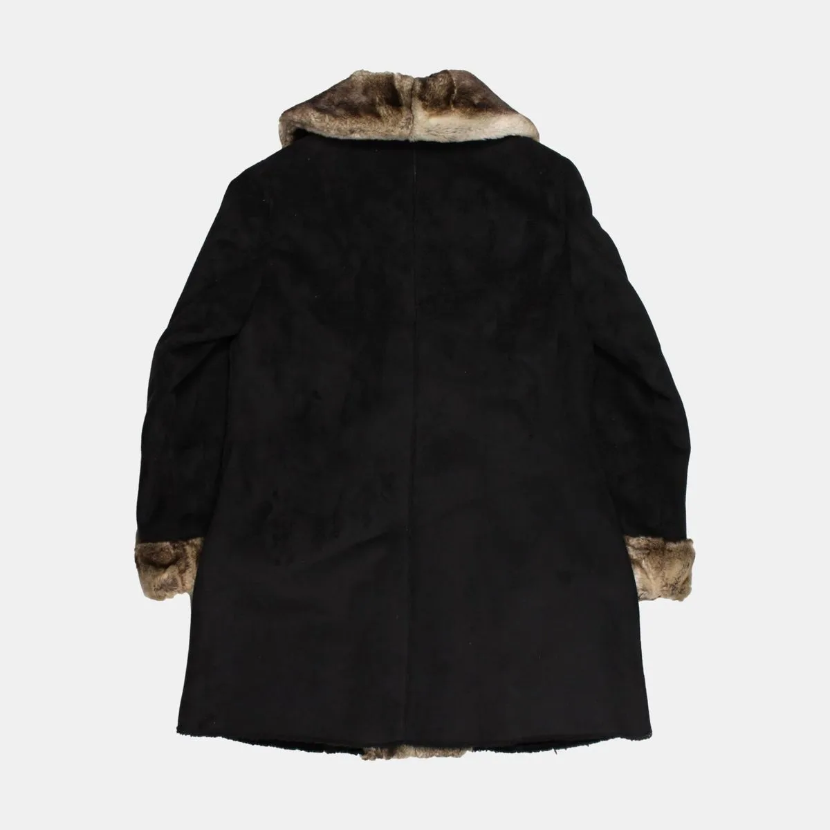 Dennis By Dennis Basso Faux Fur Trim Coat