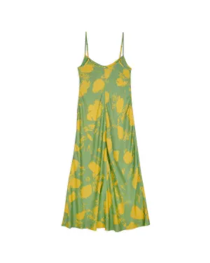 Dot Slip Dress - Lime