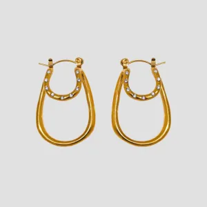 Double Layer Oblong Earrings