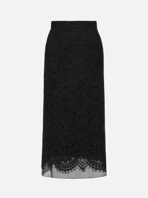 EP YAYING Lace Straight Skirt