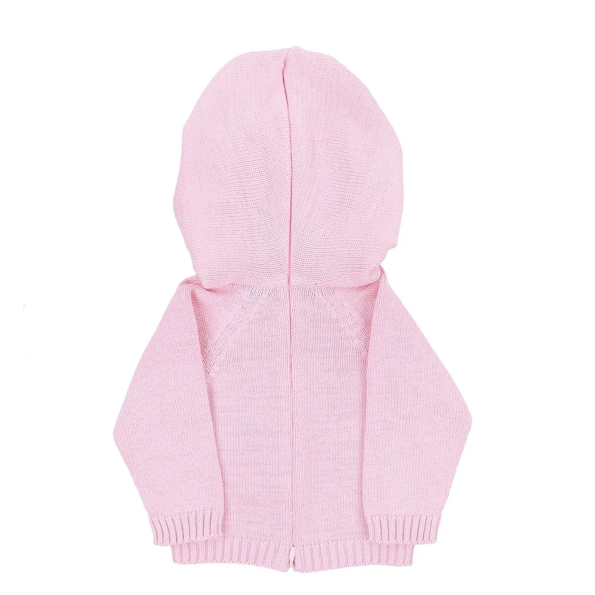 Essentials Knit Hooded Zip Pullover - Pink