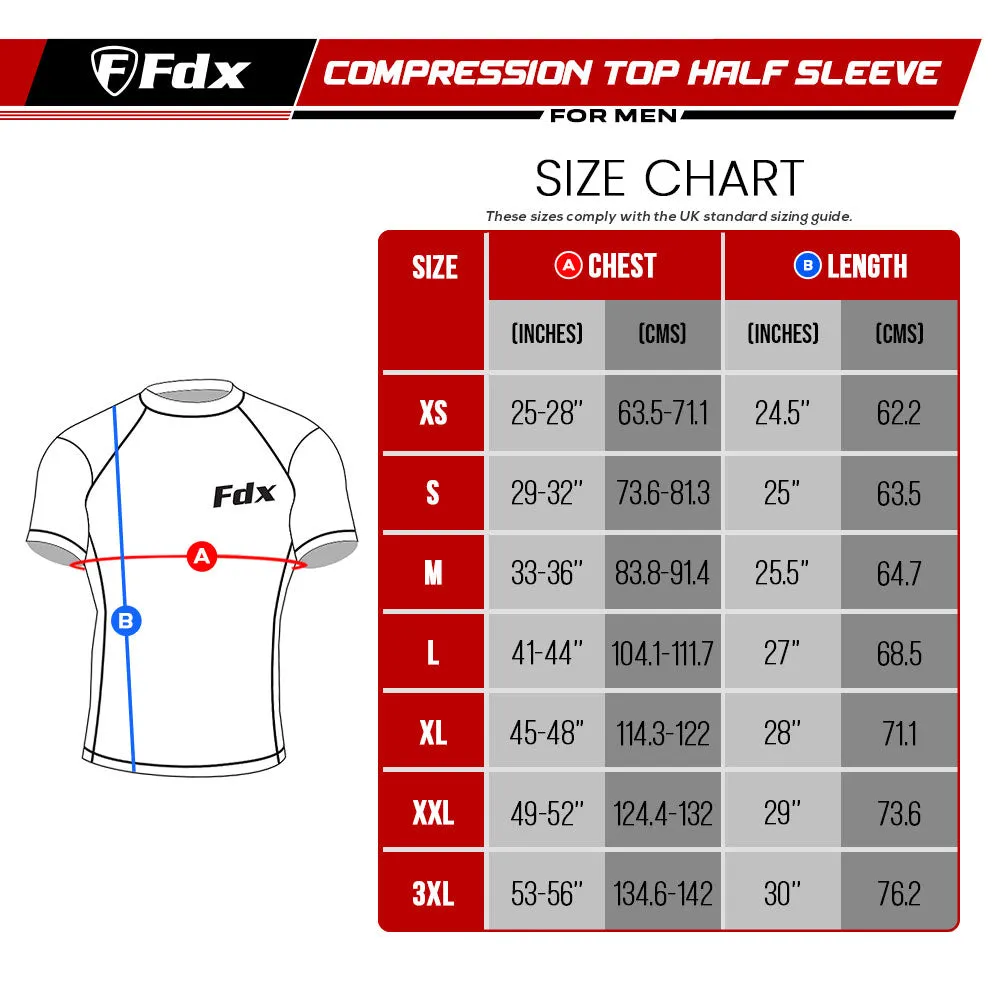 Fdx Cosmic White Men's & Boy's Short Sleeve Base Layer Gym Shirt