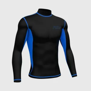 Fdx Inorex Blue Men's & Boy's Winter Cycling Compression Top