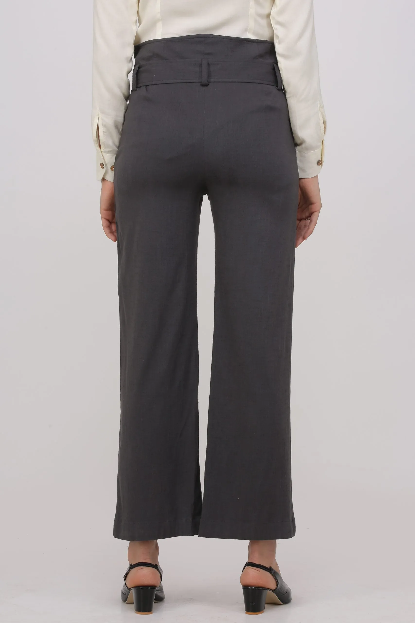 Formal Ladies High Waist Ankle Length Pants