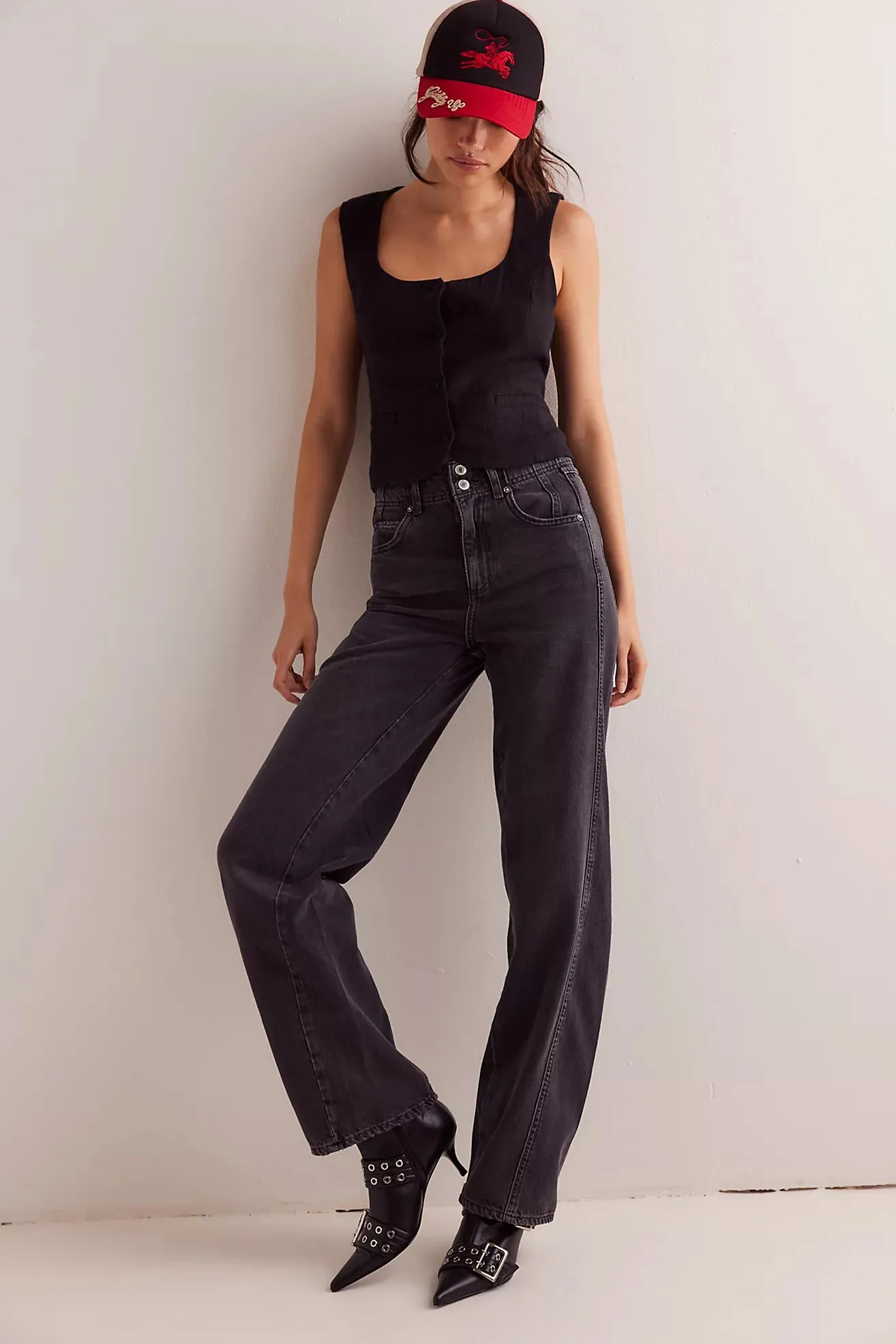 FREE PEOPLE ASTER STAIGHT JEAN