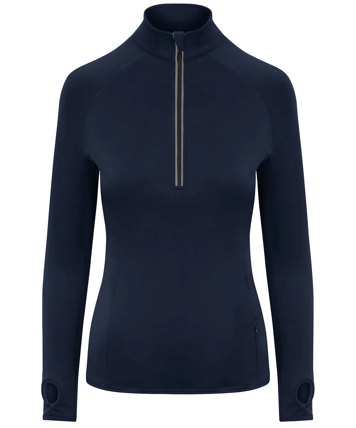 French Navy - Women's Cool Flex long half-zip top