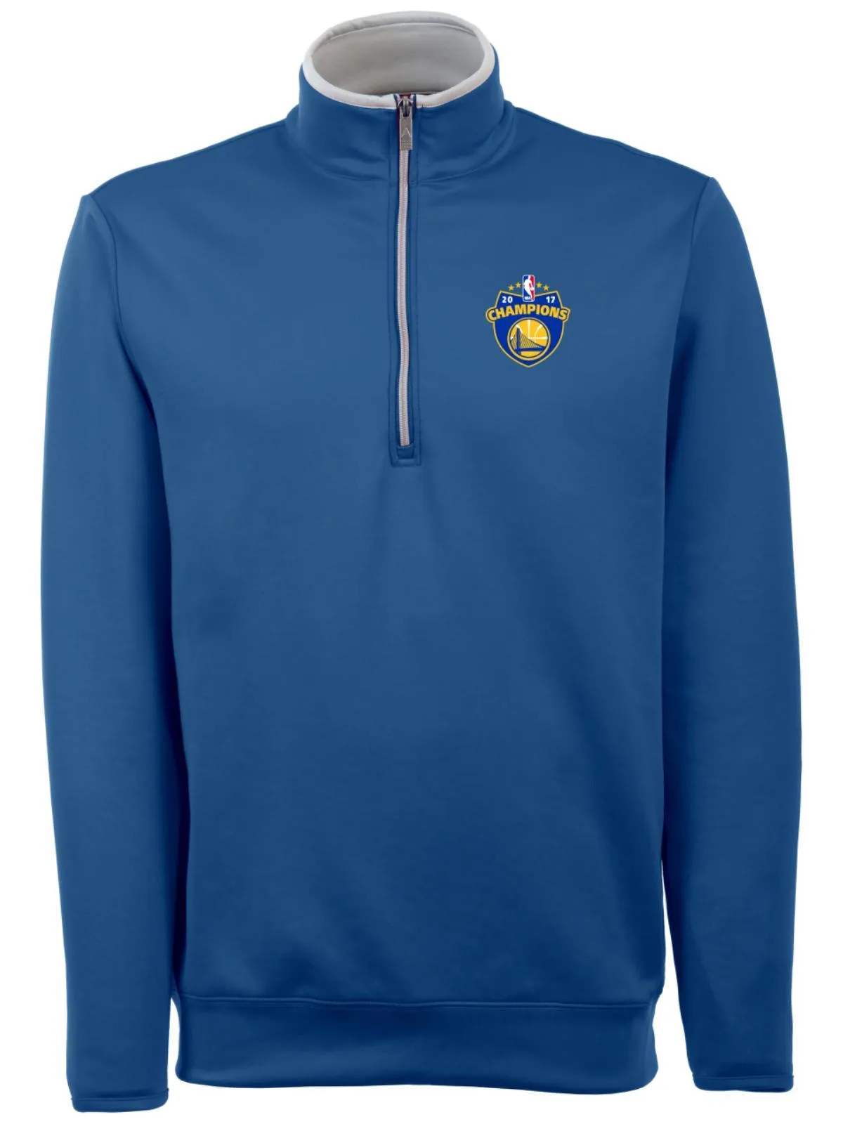 Golden State Warriors Antigua 2017  Finals Champions 1/4 Zip Blue Pullover