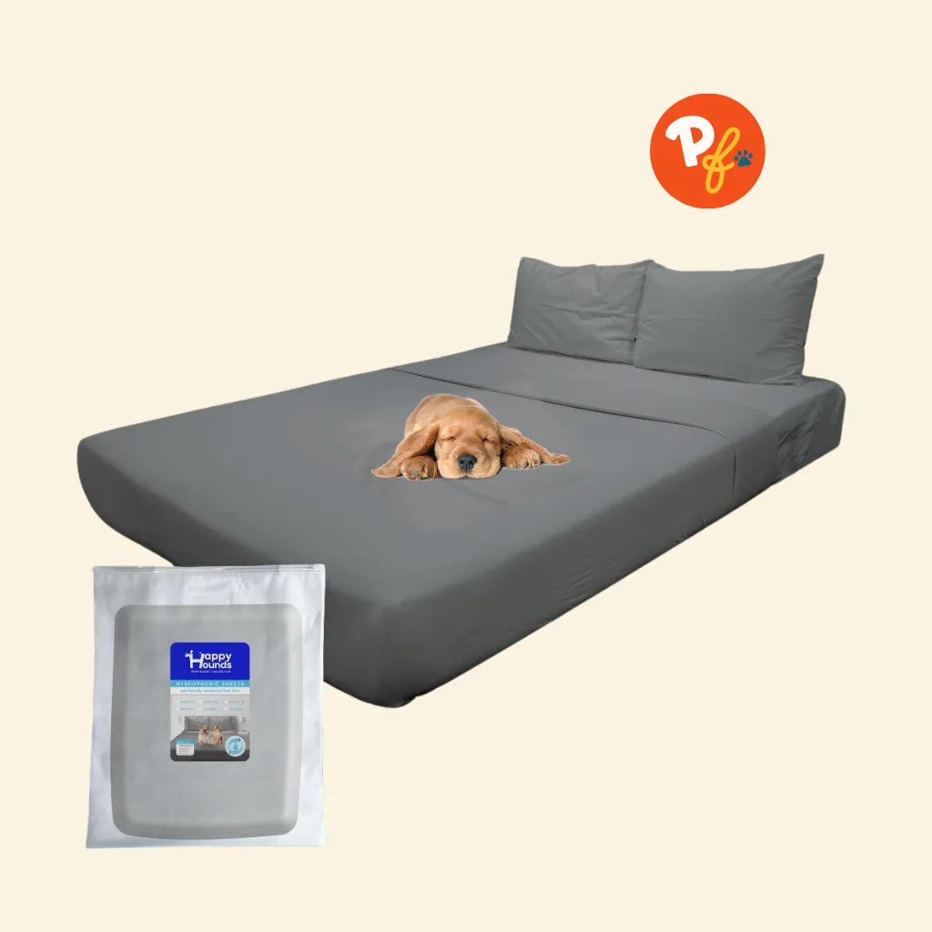 Happy Hounds 4-in-1 Furfficient Hydrophobic Sheets Set (Limestone Beige)