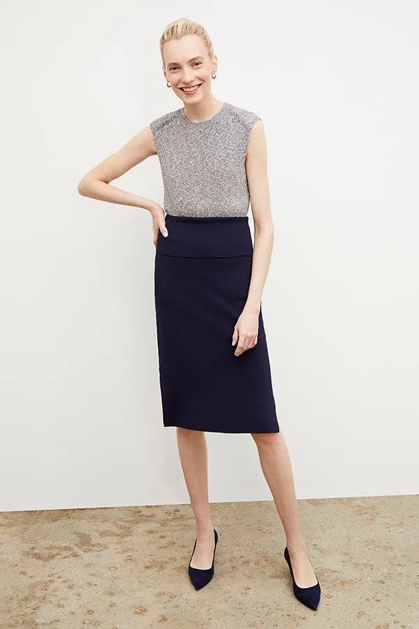 Harlem Skirt - Jardigan Knit :: Navy