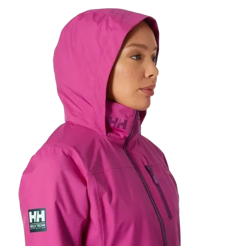 Helly Hansen Womens Crew Hooded Midlayer Sailing Jacket 2.0 Magenta