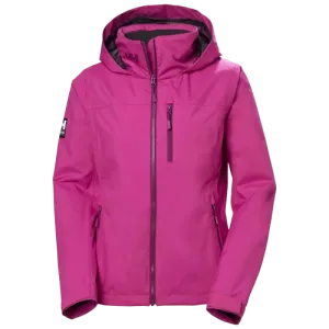 Helly Hansen Womens Crew Hooded Midlayer Sailing Jacket 2.0 Magenta