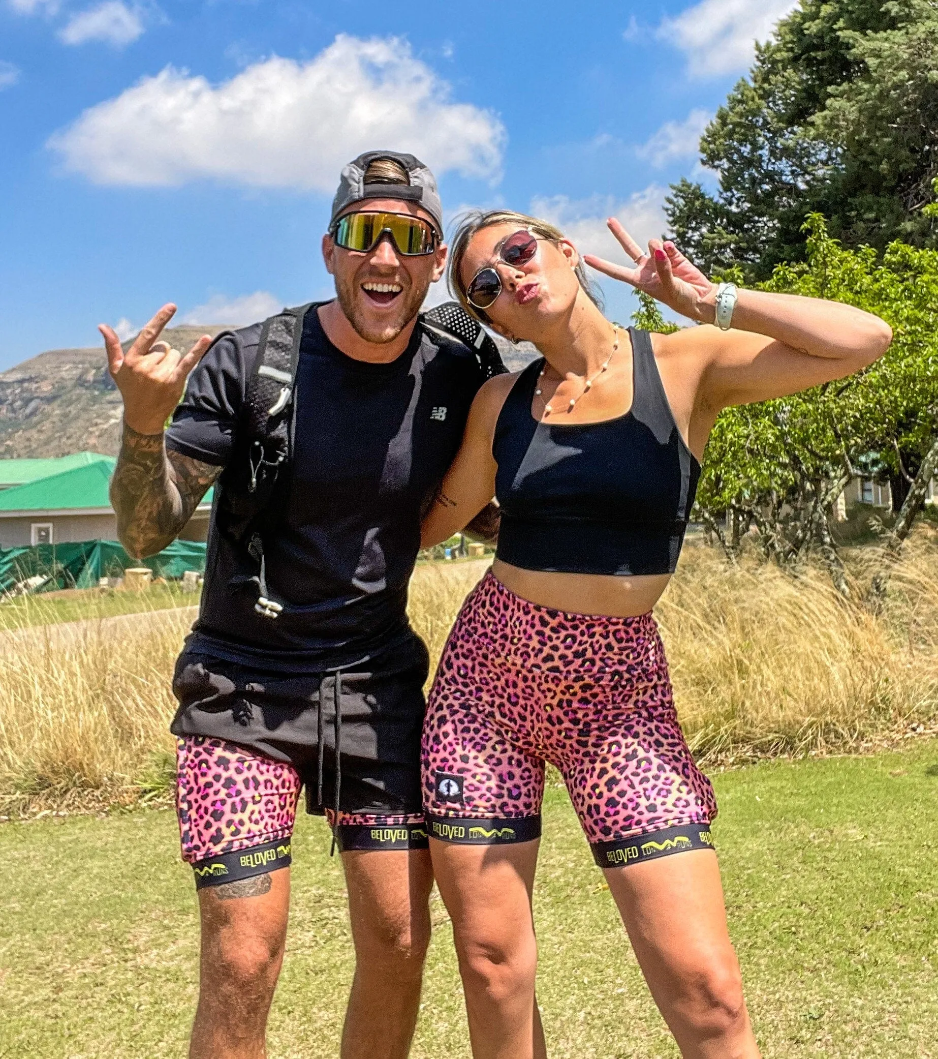 High Waist Funky Pants - Beloved Long Runs -Wildlife