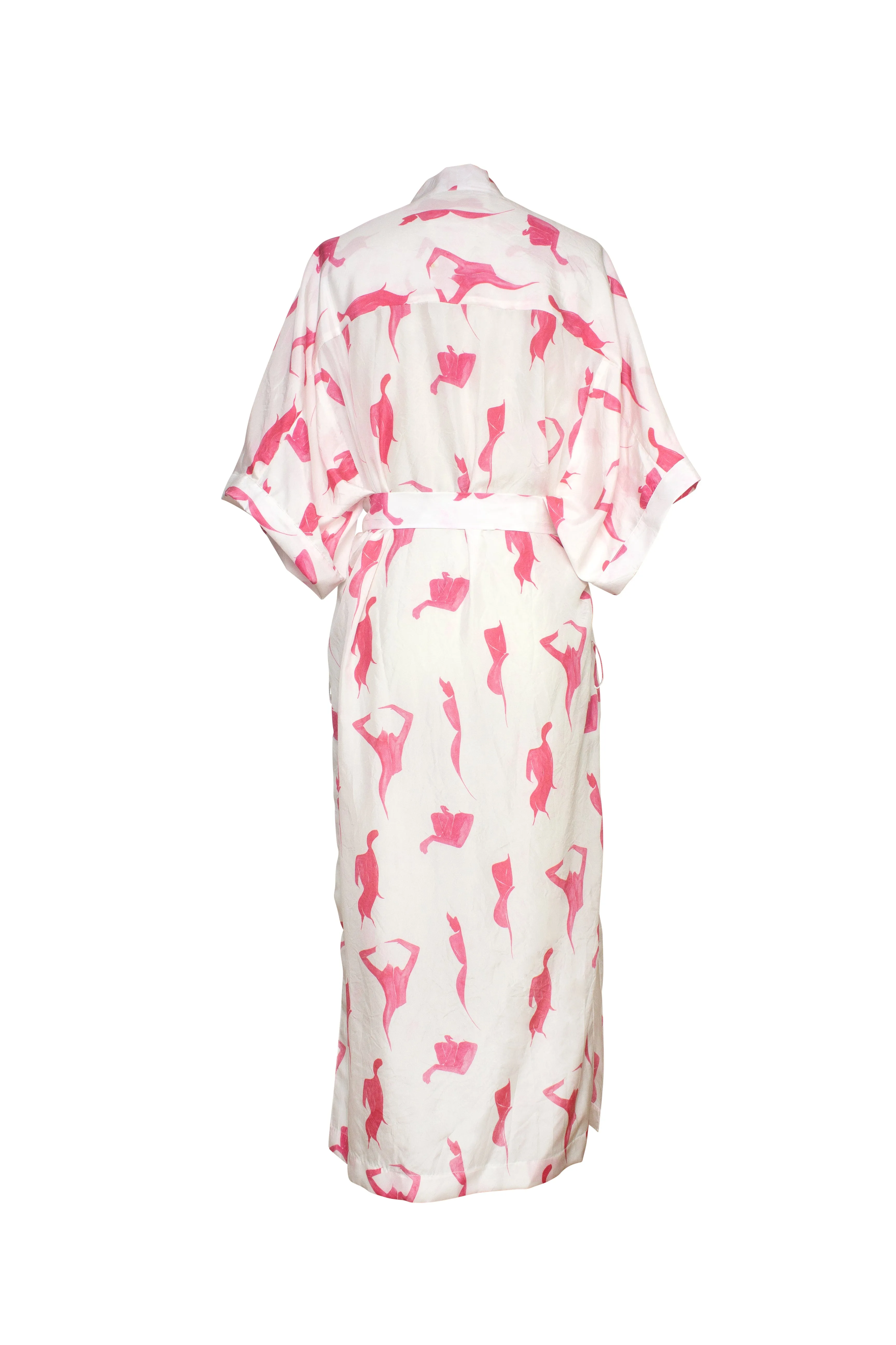 ISLA PINK FEMALE PRINT ROBE