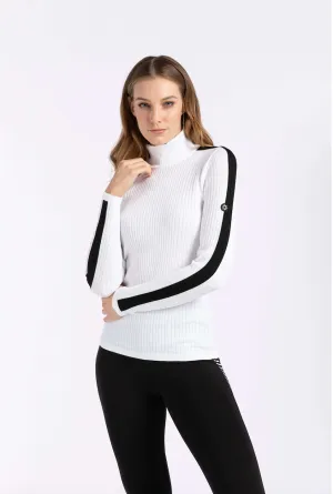 Lady Sleeve Stripe Sweater